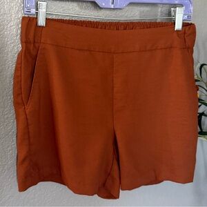 Nine West High Waist Rust Pull On Shorts
